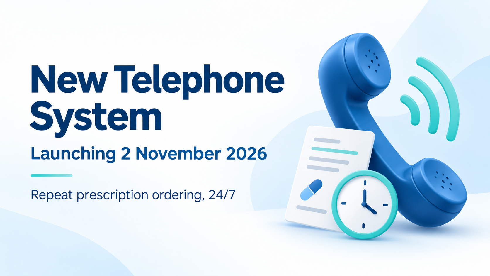 New Telephone System Arriving on 2nd November 2026